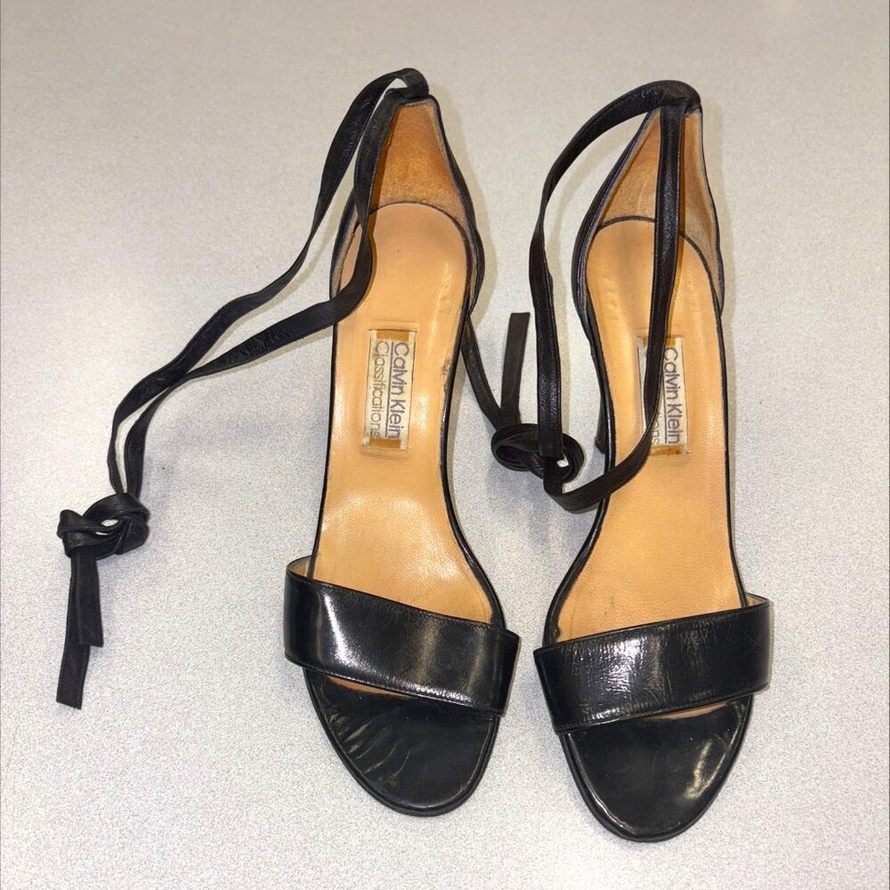 Calvin Klein Black Strappy Sandals